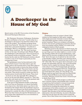 A Doorkeeper in the House of My