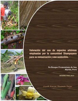 Valoración Del Uso De Especies Arbóreas Empleadas Por La Comunidad Shampuyacu Para Su Conservación Y Uso Sostenible