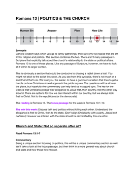 Romans 13 | POLITICS & the CHURCH