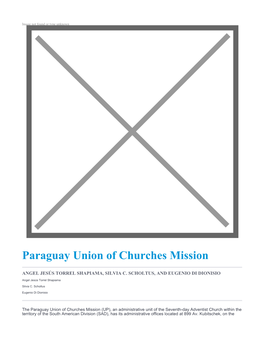 Paraguay Union of Churches Mission