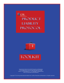 Product Liability Toolkit