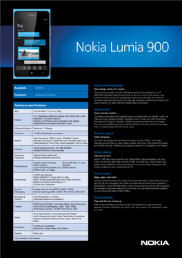 Nokia Lumia 900