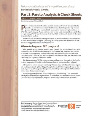 Pareto Analysis and Check Sheets