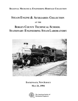 Steam Engine & Auxiliaries Collection Bergen County