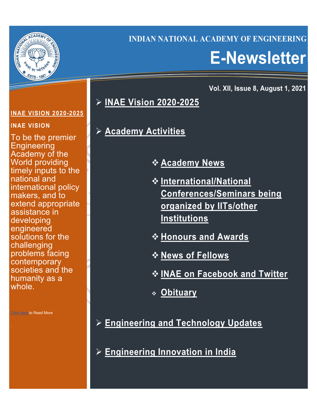 Download PDF Version of E-Newsletter