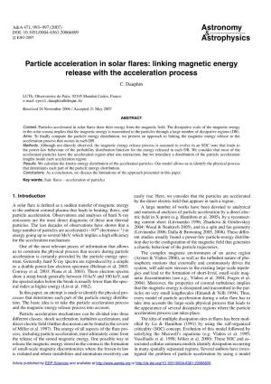Particle Acceleration in Solar Flares