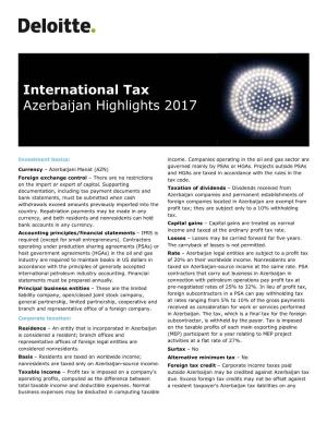 Azerbaijan Highlights 2017