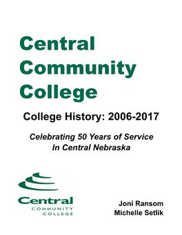 College History: 2006-2017