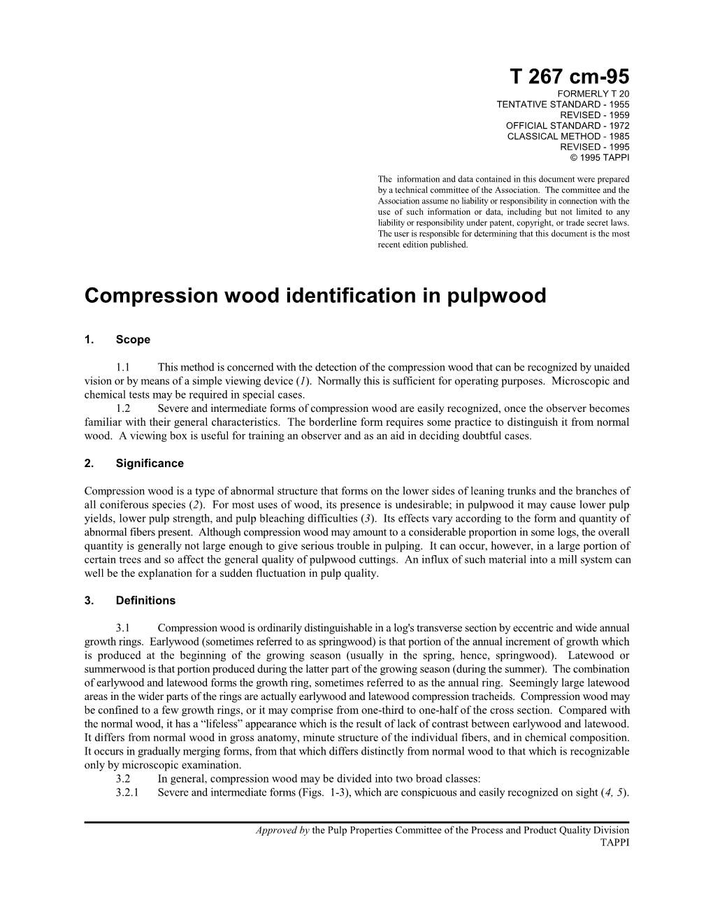 Compression Wood Identification in Pulpwood