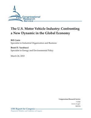 The US Motor Vehicle Industry