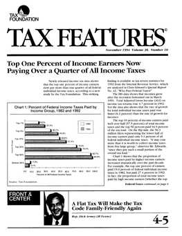 Tax Features November 1994 Volume 38 Number 10