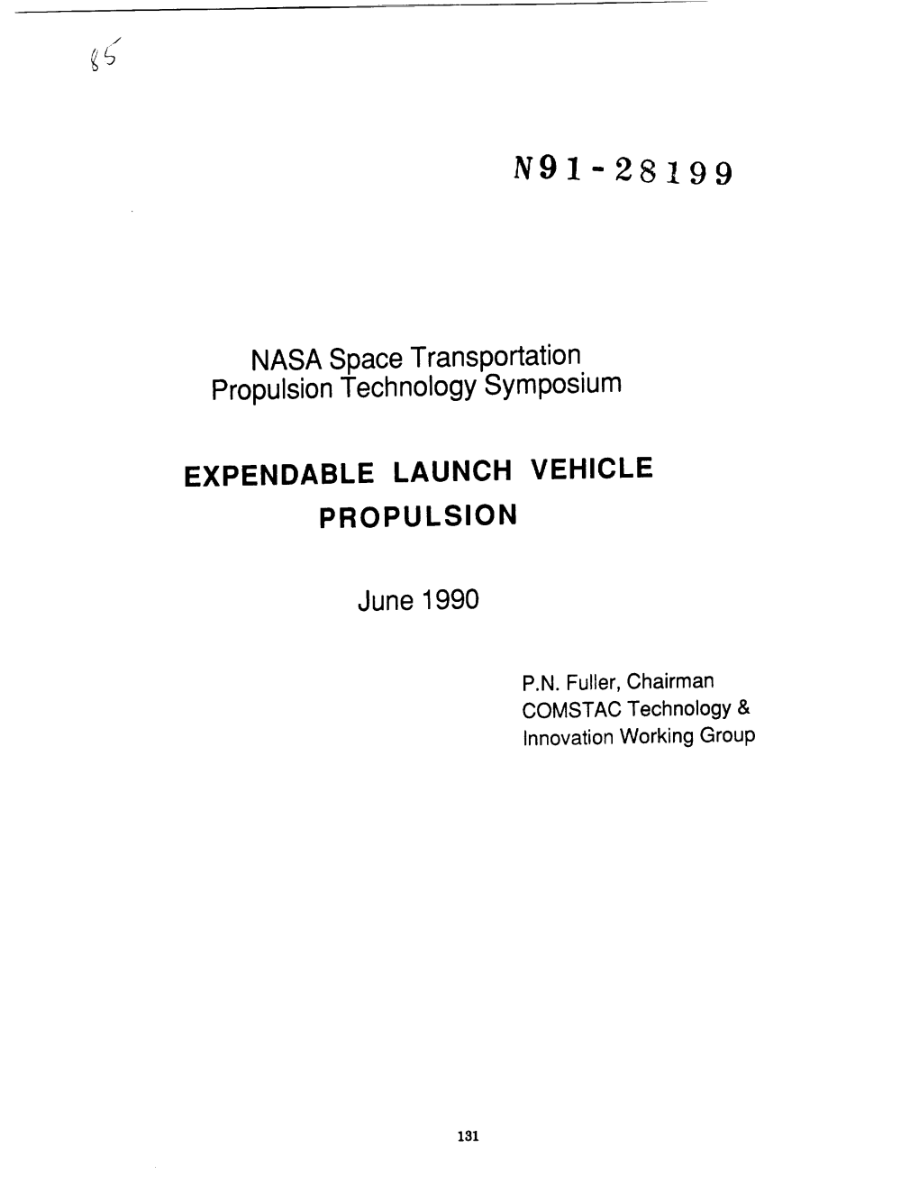 Expendable Launch Vehicle Propulsion