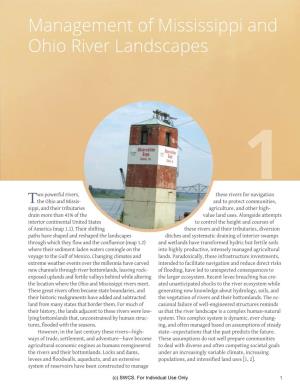 Chapter 1. Management of Mississippi and Ohio River Landscapes