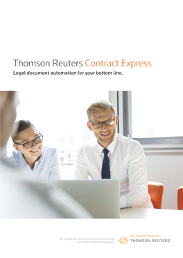 Thomson Reuters Contract Express Legal Document Automation for Your Bottom Line