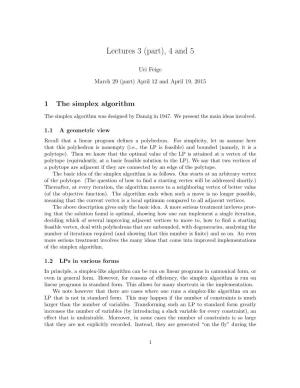 Lectures 3 (Part), 4 and 5