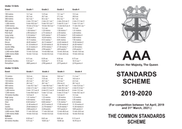 Standards Scheme 2019-2020