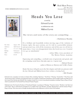 Heads You Lose Press Release