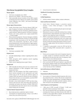 Tick-Borne Encephalitis Virus Complex • Aerosol Hazard in Laboratory