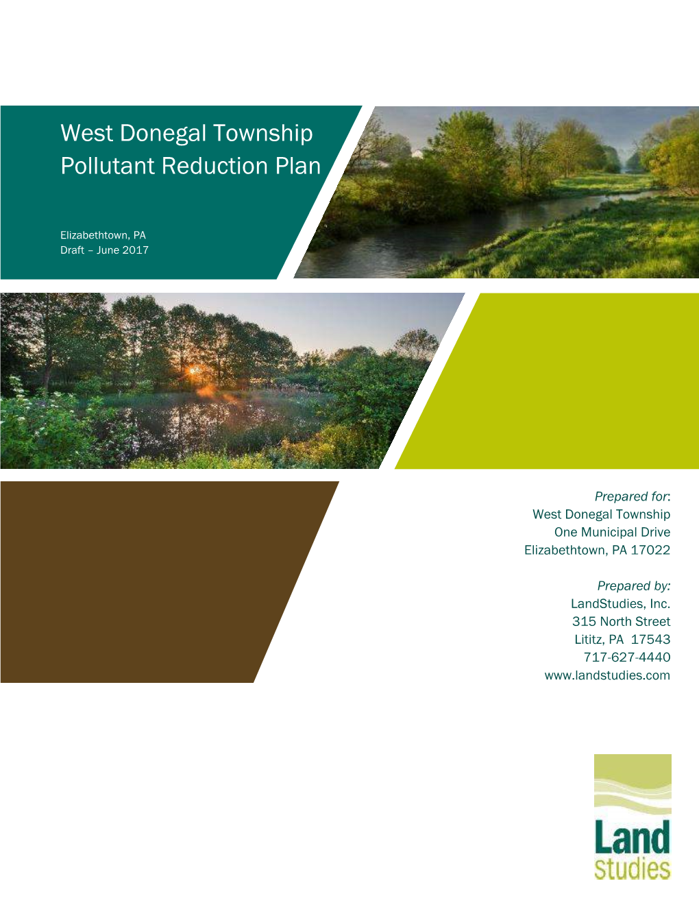 West Donegal Township Pollutant Reduction Plan Draft - June 2017