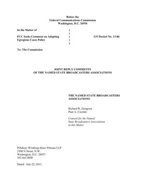 Joint Comments in the FCC's Indecency Proceedings
