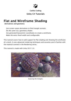 Flat and Wireframe Shading, a Unity Tutorial