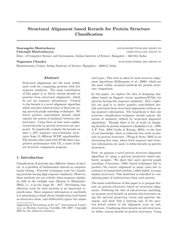 Structural Alignment Based Kernels for Protein Structure Classification