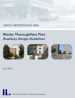 Master Thoroughfare Plan, Roadway Design Guideline