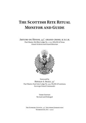 The Scottish Rite Ritual Monitor and Guide