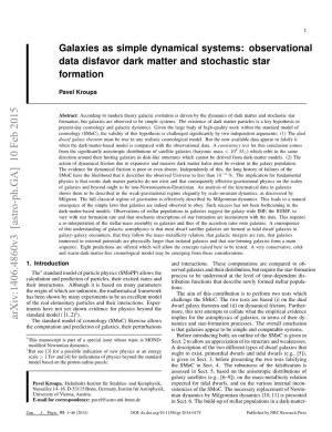 Observational Data Disfavor Dark Matter and Stochastic Star Formation