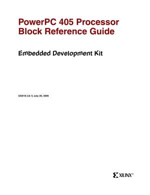 UG018 Powerpc 405 Processor Block Reference Guide