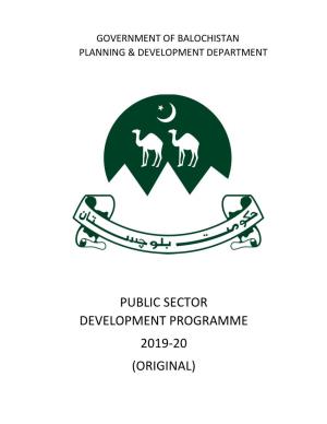 Public Sector Development Programme 2019-20 (Original)