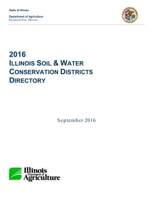 2016 Illinois Soil & Water Conservation Districts Directory