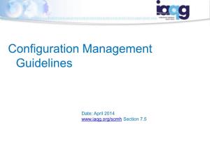 Configuration Management Guidelines