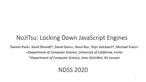 Locking Down Javascript Engines