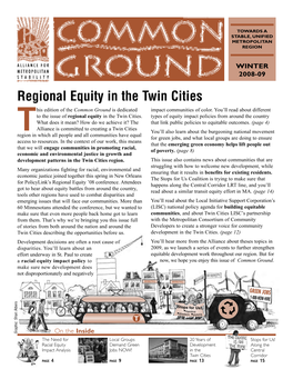 Regional Equity in the Twin Cities