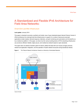 A Standardized and Flexible Ipv6 Architecture for Field Area Networks