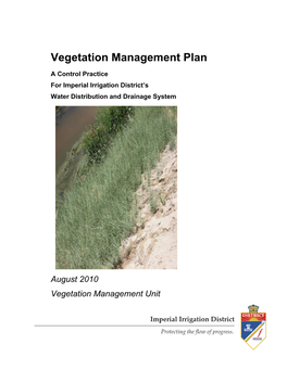 Vegetation Management Plan