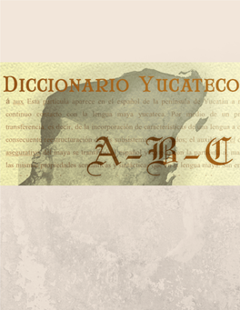 Diccionario Maya