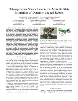 Heterogeneous Sensor Fusion for Accurate State Estimation of Dynamic Legged Robots