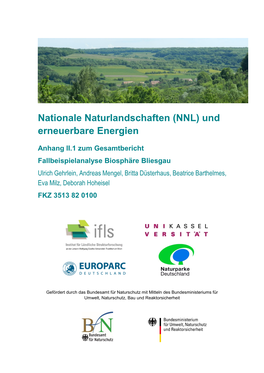 Nationale Naturlandschaften (NNL) Und Erneuerbare Energien
