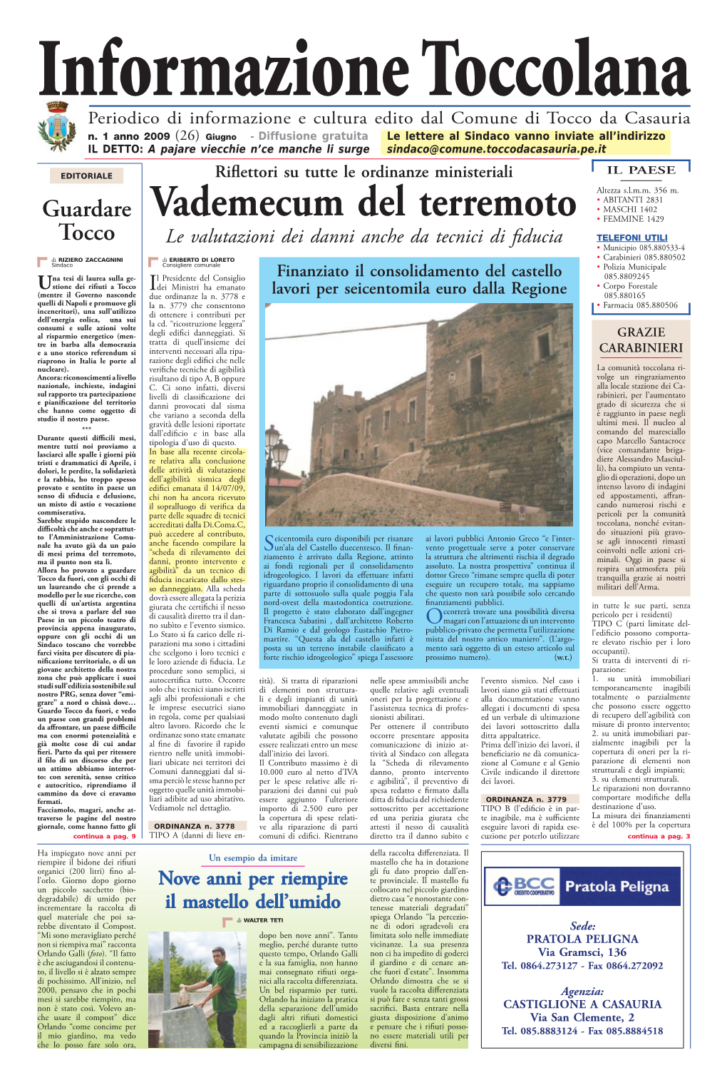 Vademecum Del Terremoto