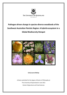 Pathogen Driven Change in Species-Diverse Woodlands of the Southwest Australian Floristic Region: a Hybrid Ecosystem in a Global Biodiversity Hotspot