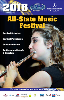 All-State Music Festival Festival Schedule