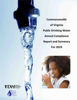 Commonwealth of Virginia Public Drinking Water Annual Compliance Report and Summary for 2019