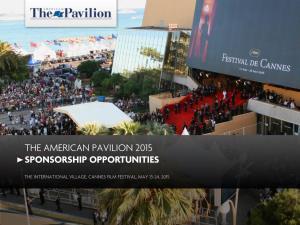 The American Pavilion 2015 Sponsorship Opportunities