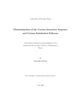 Photoionization of the Cerium Isonuclear Sequence and Cerium Endohedral Fullerene
