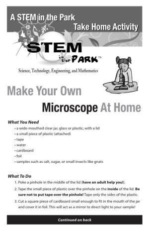 Make Your Own Microscope at Home