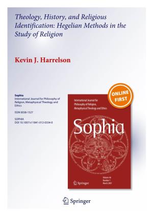 Theology, History, and Religious Identification: Hegelian Methods in the Study of Religion