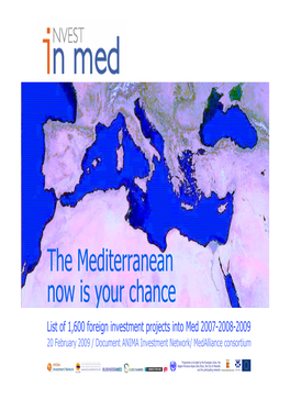 The Mediterranean Now Is Your Chance