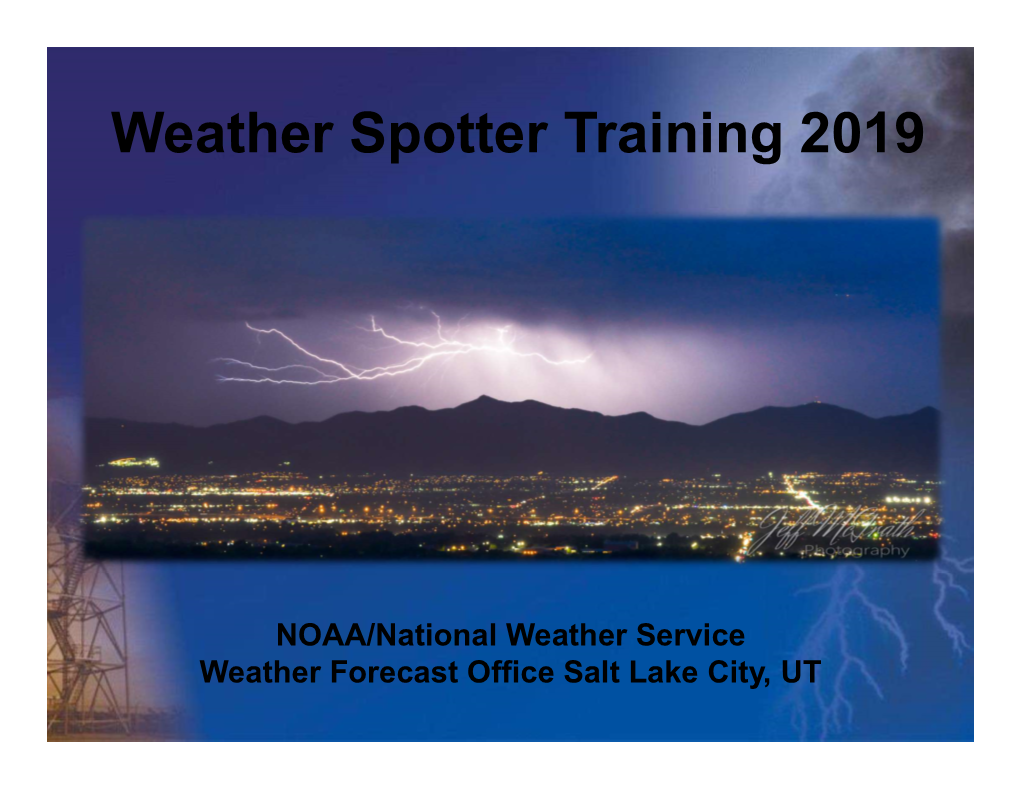 Weather Spotter Training 2019